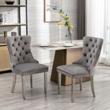 ZNTS Furniture,Modern, High-end Tufted Solid Wood Contemporary Velvet Upholstered Dining Chair with 61924462