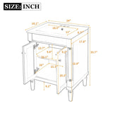 24'' Bathroom Vanity with Top Sink, 2-Tier Modern Bathroom Storage Cabinet, Single Sink Bathroom N710P190503F