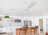 52 Inch Ceiling Fan Without Light, with Remote Control 6 Speed Quiet Reversible DC Motor W934P156666
