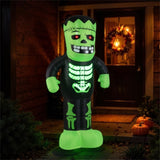 LED-Lit Inflatable Frankenstein - 90s Fast Inflation Waterproof Outdoor Halloween Decor with 19029037