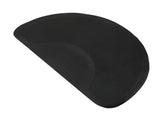 3x 4.5x 1/2" Beauty Salon Semicircle Anti-fatigue Salon Mat Black 42550201