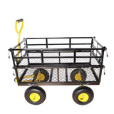 Wagon Cart Garden cart trucks make it easier to transport firewood YellowBlack W22784162