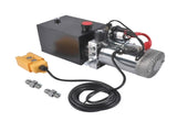 Single Acting 12 Volt 4 Quart Hydraulic Pump for Dump Trailers Quick Lifting 92648967