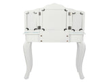 Three-Fold Mirror Single-Drawing Curved Foot Children Dressing Table Blue Zebra 96283293