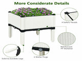 4PCS Elevated Planting Box White 62888170