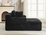 Full- compressed Chaise Lounge Sofa Bed 48.8" Upholstered Sofa Couch with Removable Pillows, Modern N719P288545B