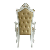 Butterscotch and Antique Pearl Tufted Arm Chairs B062P186414