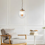 Delphi Pendant Lamp - Coarse Gold and Clear Glass B183P301072