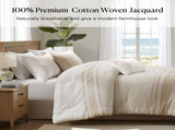 6-Piece King Cotton Jacquard Oversized Comforter Set B035P463273