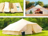 5-8 Person Luxury Glamping Bell Tent, Waterproof Oxford Outdoor Camping Hotel Tent 24294578