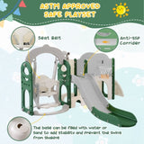 ZNTS Toddler Slide and Swing Set 8 in 1, Kids Playground Climber Slide Playset with Basketball Hoop 48887104