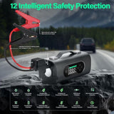 Newest 8 in 1 Portable Car Jump Starter with Air Compressor, Car dual-use wireless Vacuum Cleaner 00508674
