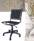 ZNTS Bungee Task Office Chair Armless With Black Coating B091119808