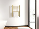 Brushed Gold Heated Rack for Bathroom,Wall Mounted with Intelligent Touch Screen Timer, 9-Bar 82580761