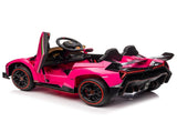 Lamborghini Poison Small Dual Drive 12V 4.5AH with 2.4G Remote Control Sports Car Pink 61417908