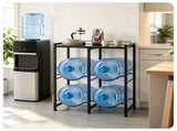 Vertical Stackable Water Jug Stand Holds Four 18.9L 5 Gallons, Multi-Functional Metal Water 32358110