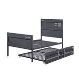 Gunmetal Full Platform Bed B062P186465