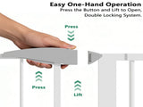29.5-44.1" Wide Pet Gate for Stairs, 31.1" Tall Pressure Mount Baby Safety Gate, Adjustable 18449725