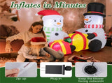 5 Feet Snowman Christmas Inflatables with Gift Boxes 45860916