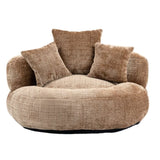 COOLMORE Lazy Sofa Durable Comfort Lounger High Back Bean Bag Chair Couch With Three Pillows for W395P252063