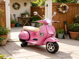 12V Kids Electric Motorcycle with Training Wheels Rear Suspension Steering Limitation Pink 82709950
