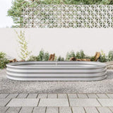 Raised Garden Bed Outdoor, Oval Large Metal Raised Planter Bed for for Plants, Vegetables, and 09888729