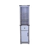 Narrow cabinet,Bathroom Storage Cabinet, Farmhouse Storage Cabinet with Adjustable Shelves & Storage W1412P271797