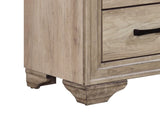 Contemporary Bedroom Furniture 1pc Nightstand of Drawers Natural Finish Melamine Laminate Bed Side B01147611