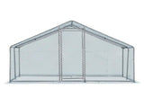 10 x 10 ft Large Metal Chicken Coop, Walk-in Poultry Cage Chicken Hen Run House with Waterproof 16911376