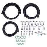 25PCS Air Conditioning Hose and Fitting Kit Includes 6810 AC Fittings & 6.5ft 83320608
