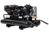 6.5HP Gas Powered 10-Gallon Twin Tank Air Compressor, 143 PSI Wheelbarrow Air Compressor with W465P422104