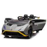 ZNTS Lamborghini Huracan Sto 24V Kids Electric Ride-On Drift Car: Speeds 1.86-5.59 MPH, Ages 3-8, Foam W1152P163329