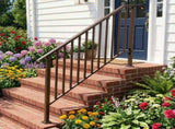 Outdoor 4 Level Iron Handrail Copper 70877078