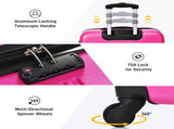 Hardshell Luggage Sets 4 pcs Bag Spinner Suitcase with TSA Lock Lightweight-16"20"24"28" PP310249AAH