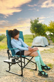 Camping Directors Chair, Heavy Duty,Oversized Portable Folding Chair with Side Table, Pocket for W640P224442