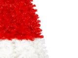 6FT Artificial Christmas Tree with LED Light, Santa's Hat Shape Artificial Whimsical Xmas Tree with 42139491