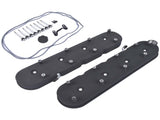 Black Cast Aluminum Tall LS Valve Covers with Coil Mounts For GM LS1 LS2 LS3 80869958