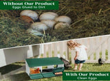 3 Compartment Roll Out Nesting Box with Plastic Basket, Egg Nest Box Laying Box Hens 70615802