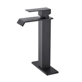 Waterfall Spout Single Handle Bathroom Sink Faucet W2287P168578