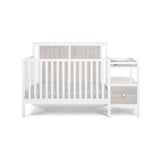 Connelly 4-in-1 Crib and Changer Combo White/Rockport Gray B022P204834