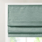 Printed Faux Silk Room Darkening Cordless Roman Shade B035129681