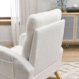 Welike 27.6"W Modern Accent High Backrest Living Room Lounge Arm Rocking Chair, Two Side W83472313