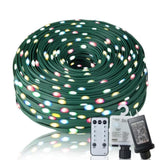 ZNTS Christmas Rope Lights,1000LED/328Ft Outdoor Decorative String Strobe with 8 Modes/Remote/IP67 24548604