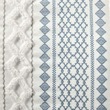King/Cal King Cotton Printed Duvet Cover Set with Chenille B03596510