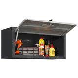 ZNTS Heavy Duty Metal Wall Mounted Tool Storage Cabinet Steel Metal Garage Storage Cabinet for Garage T2398P236483