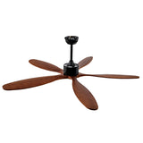 New Model 60 Inch Ceiling Fan With 5 Solid Wood Blades Remote Control Reversible DC Motor For Living W2991P343746