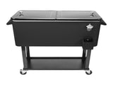 80Qt Black Box Black Square Foot Tube With Drain Pipe Freezer Incubator 85035822