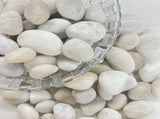 38 lbs White River Rocks, 2-3 inch Polished Pebbles - Decorative White Stones for Indoor/Outdoor 34535214