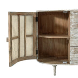 57x16x33" Tv Console With Cane Doors W2078P179493