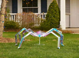 3FT Halloween Decorations Light Up Spider, Outdoor Halloween Decor Lighted Iridescent Spider, 21296095